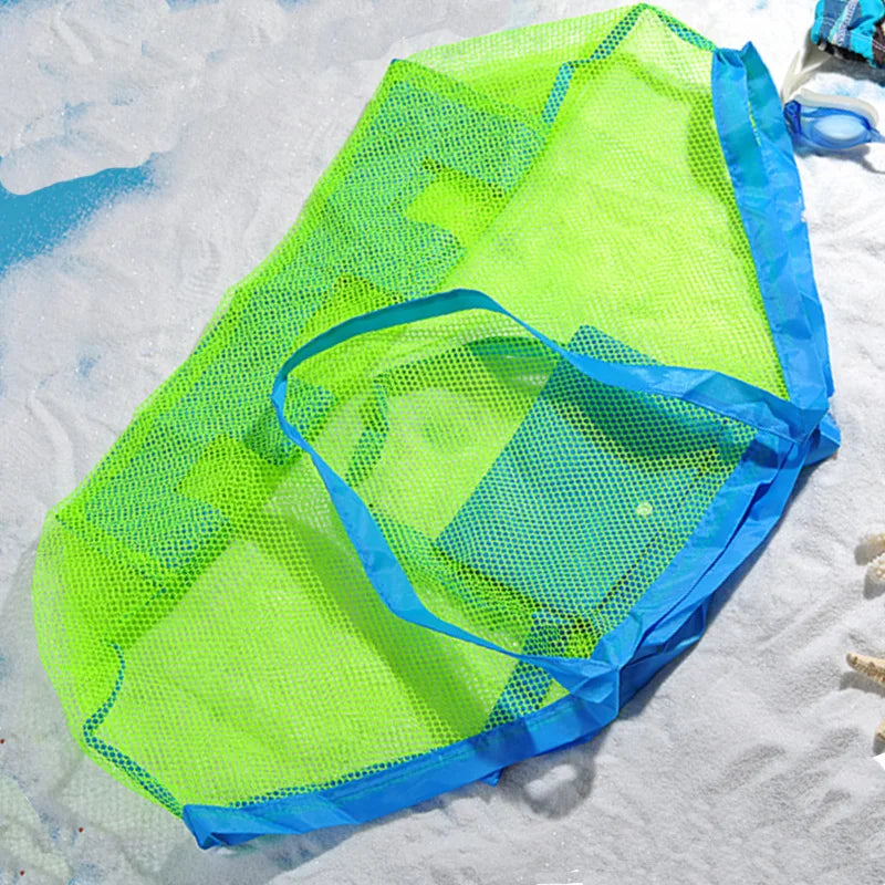 Homefish Kids Sand Away Portable Mesh Storage Bag Large Beach Tote Swimming Bath Toys Towels Outdoor