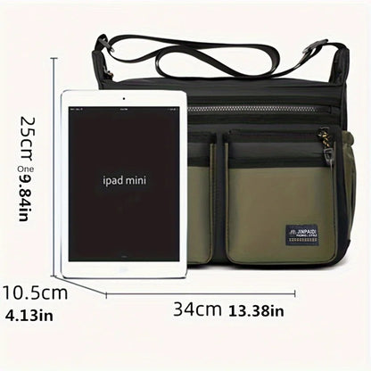 Multifunctional Casual Shoulder Bag Waterproof Business Crossbody Bag Men Daily Commuting