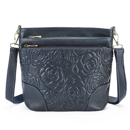 Top-Grain Cowhide Single-Shoulder Bag Bucket Bag Genuine Leather Large-Capacity Single-Shoulder