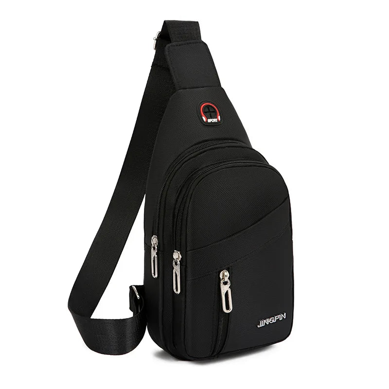 Waterproof Chest Bag Men S Oxford Cloth Shoulder Back Backpack Wear Large Capacity Mobile Phone