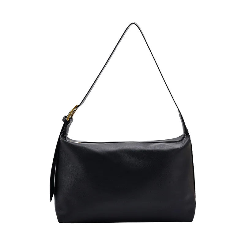 Large Capacity Shoulder Bag Homefish Pu Leather Boston Handbag Women Vintage Pillow Design