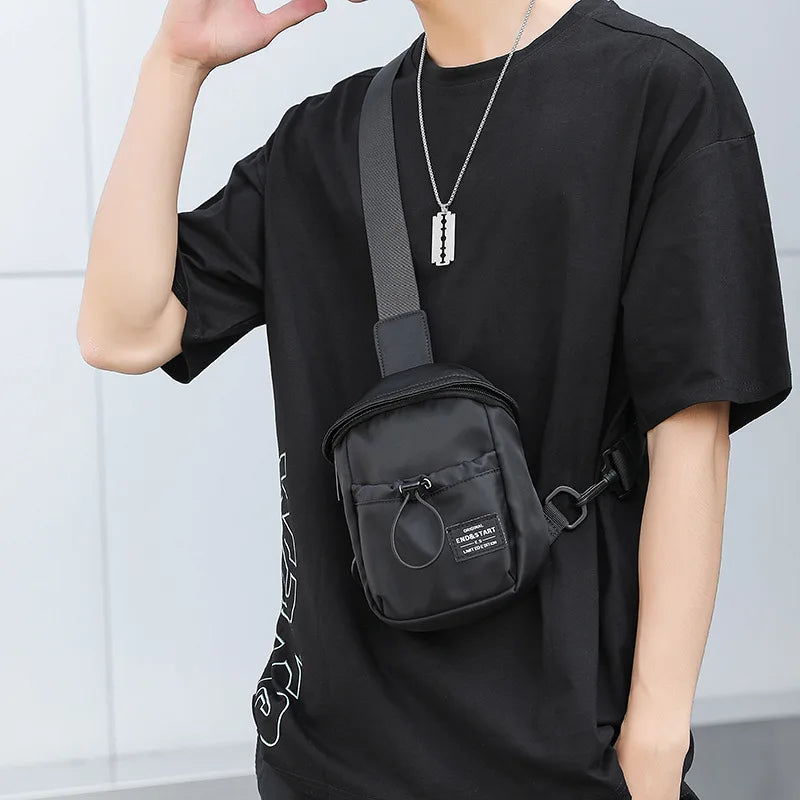Mini Oxford cloth waterproof mobile phone storage large-capacity thin single-shoulder crossbody bag