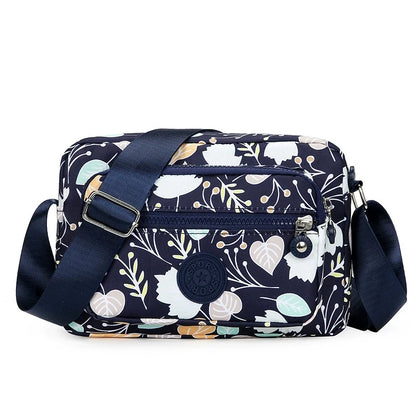 Nylon Crossbody Bag for Women – Lightweight Multi-Pocket Shoulder Bag