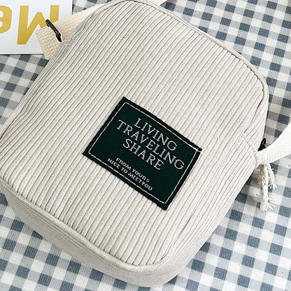 Corduroy Crossbody Bag for Women – Mini Phone Shoulder Bag