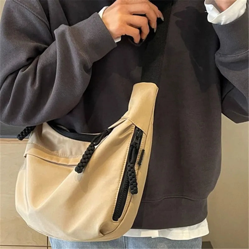 Nylon Crossbody Dumpling Bag – Large Capacity Shoulder Bag