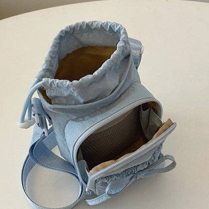 Lightweight Crossbody Phone Bag Women Outdoor Sports Cycling Water Bottle Holder Travel Knot Design