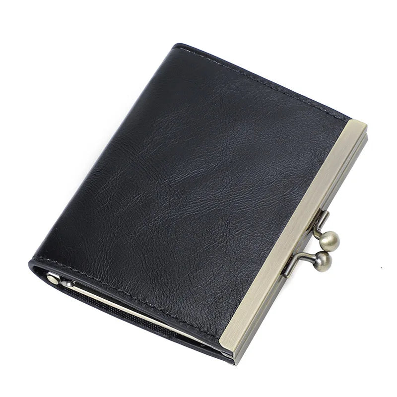 Head Layer Oil Wax Cattle Pickups Cover Ladies Retro Certificate Bag Multi Card Real Pickup