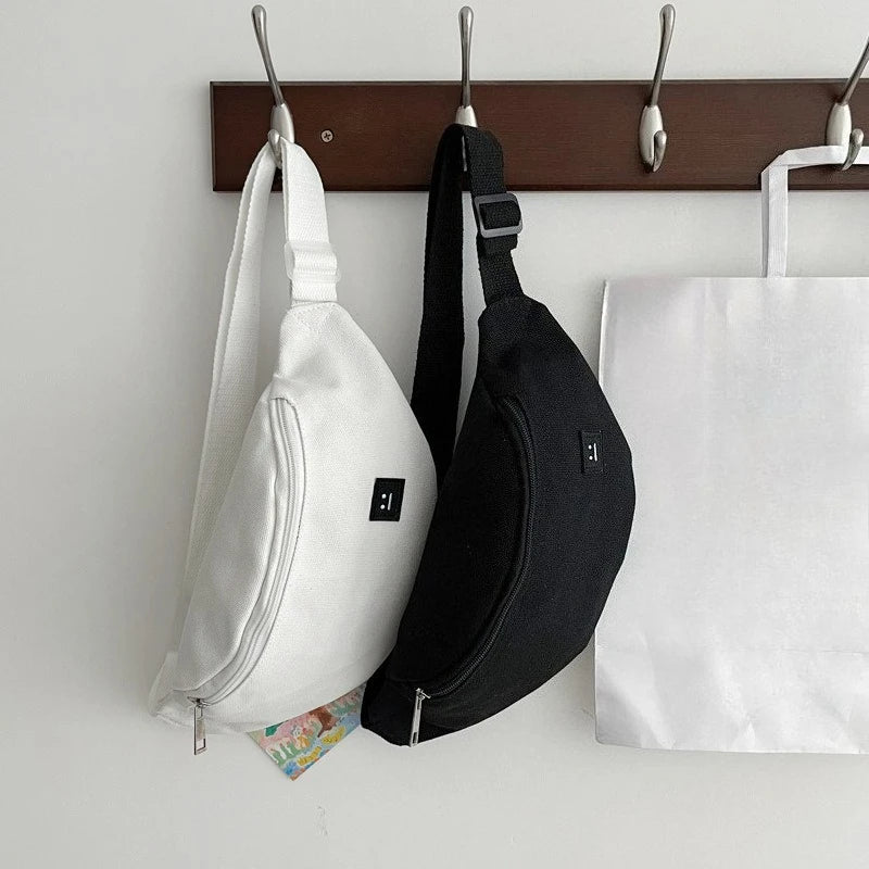 Canvas Crossbody Bag - Lightweight Chest & Waist Sports Bag