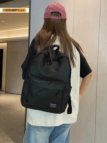 Men S Trendy Minimalist Backpack Versatile Large Capacity School Student Computer Travel Bag