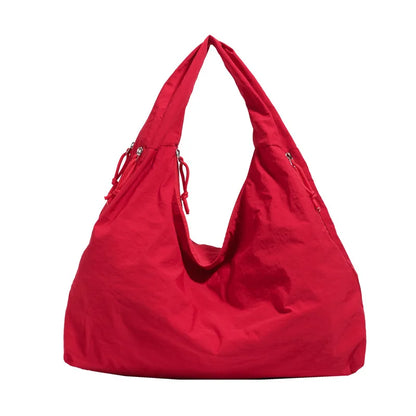 Lightweight Shoulder Bag – Spacious Nylon Handbag