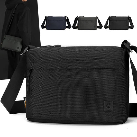 Men S Waterproof Nylon Cloth Shoulder Bag Leisure Commuting Light Oblique Span Large Capacity