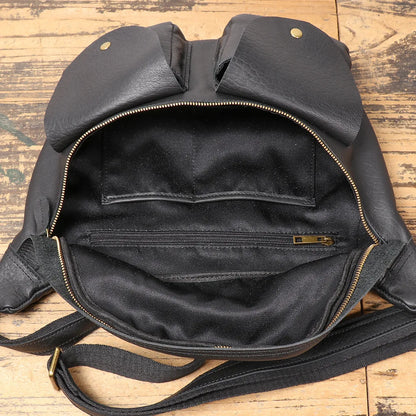 Top-Grain Cowhide Cycling Genuine Leather Single-Shoulder Armpit Bag Commuting Large Capacity