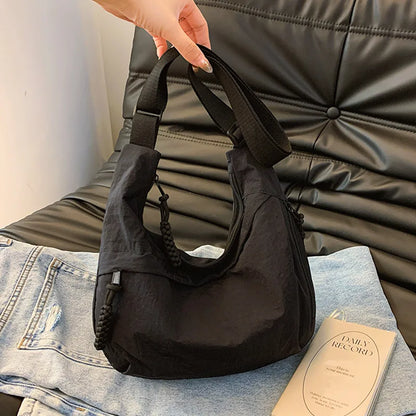 Korean Dumpling Shoulder Bag – Minimalist Hobo Bag for Women