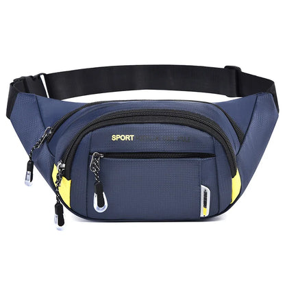 Oxford Fabric Men S Sports Durable Chest Bag Large-Capacity Multi-Pocket Cycling Crossbody Bag