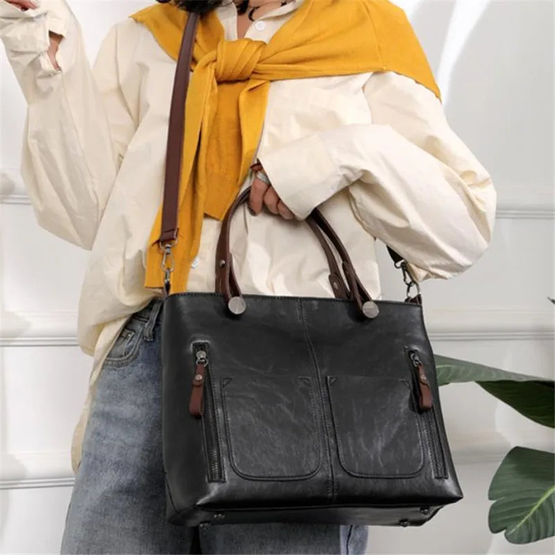 Women's Multi-Pocket Crossbody Shoulder Bag & Handbag