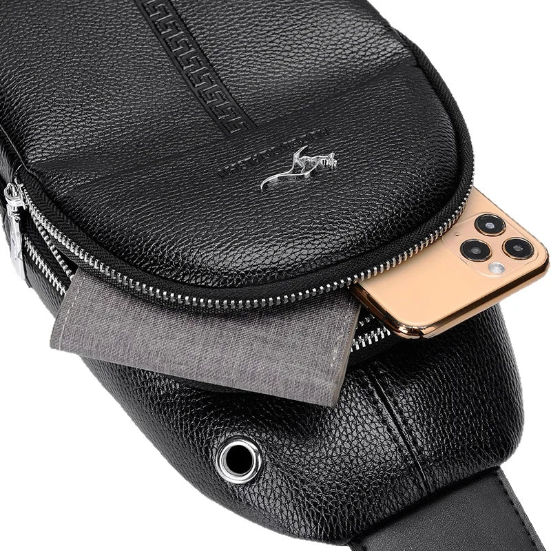 Men S Chest Bag Cross-Body Multi-Function Shoulder Large Capacity Mobile Phone Storage