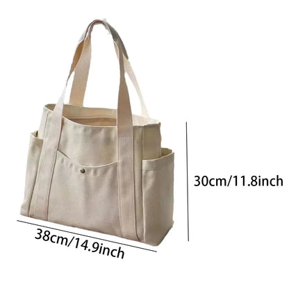 Large Canvas Tote Bag – Work, College & Everyday Handbag