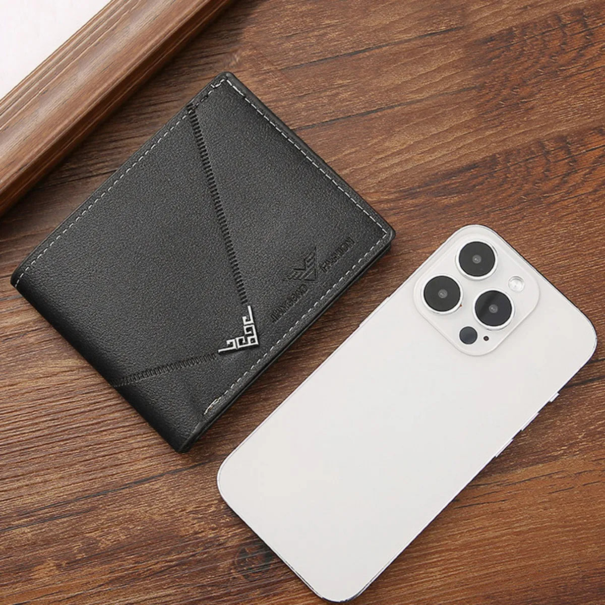 Lightweight Business Men S Card Bag Wallet Wear-Resistant Pu Leather Men S Short Wallet Multiple