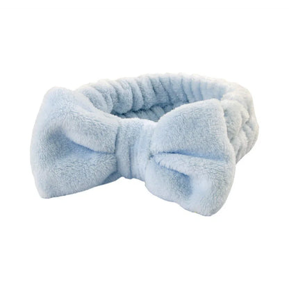 Coral Fleece Spa Headband & Wristband Skincare Set