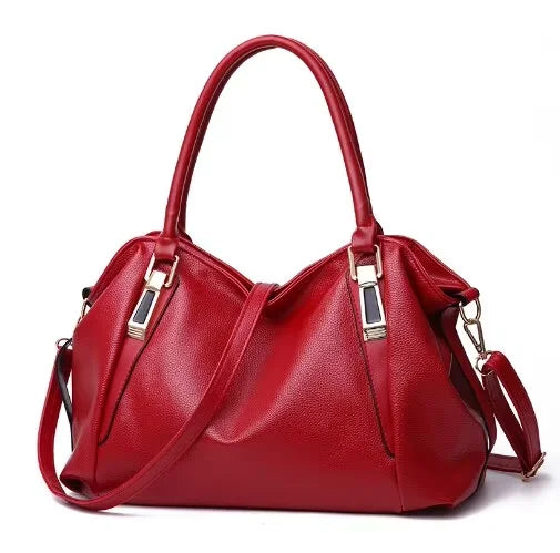 Trendy Casual Shoulder Crossbody Bag Homefish Solid Soft Large Capacity Handbag Women - Soft