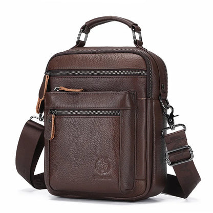 Cowhide Single-Shoulder Retro Genuine Leather Crossbody Bag
