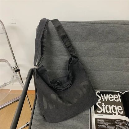 Canvas Crossbody Bag for Women – Large Capacity Messenger Bag