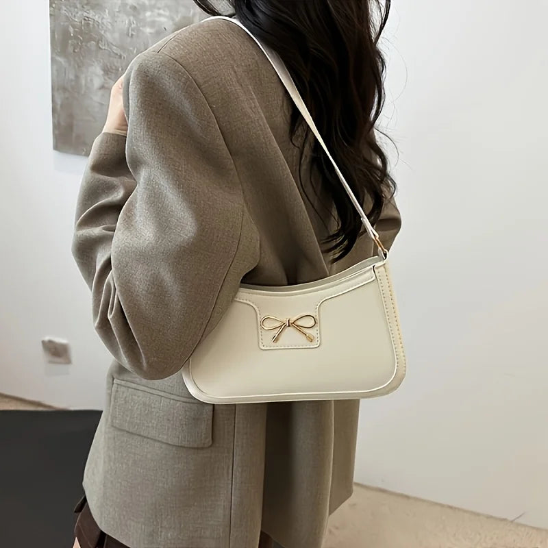 Bowknot Shoulder Bag – Elegant Small Underarm Bag