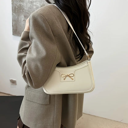 Bowknot Shoulder Bag – Elegant Small Underarm Bag