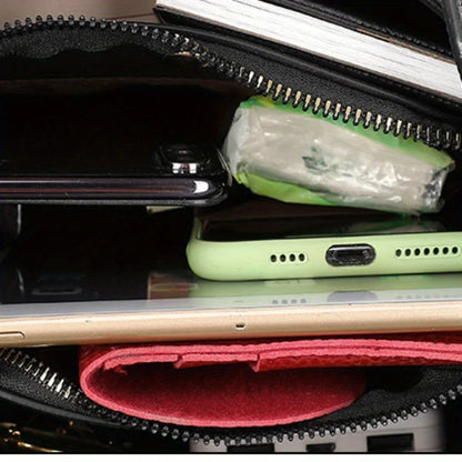 Patent Leather Shoulder Bag Women Stylish Underarm Handbag