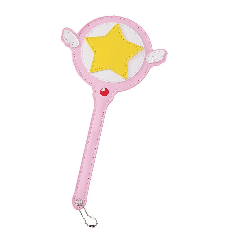 Homefish Bus Subway Card Cover Holder Bag Wings Anime Magic Wand