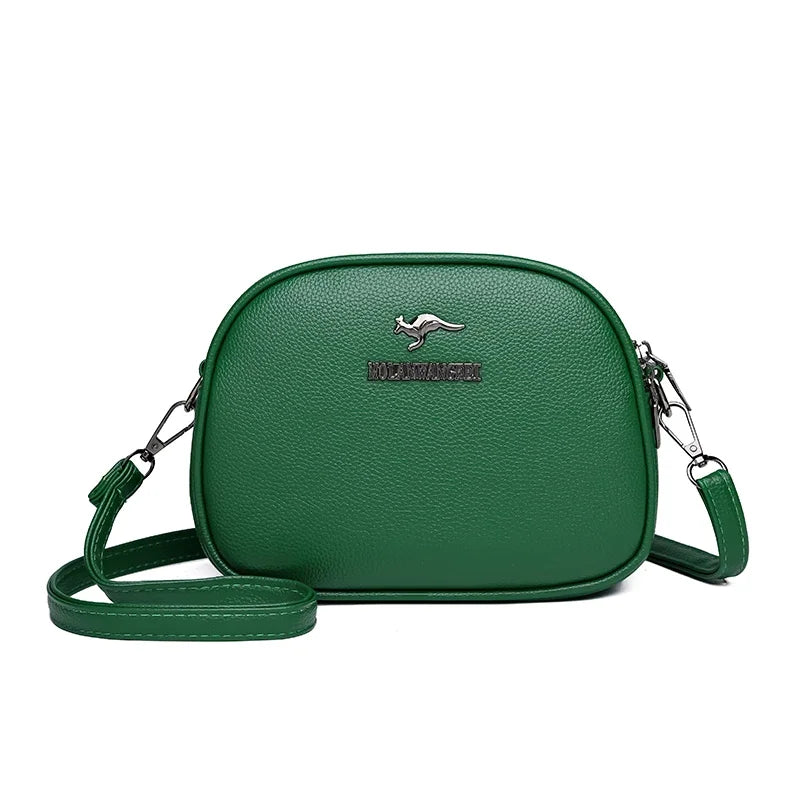 Women's Crossbody Bag – Multi-Pocket PU Leather Shoulder Handbag