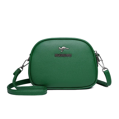 Women's Crossbody Bag – Multi-Pocket PU Leather Shoulder Handbag