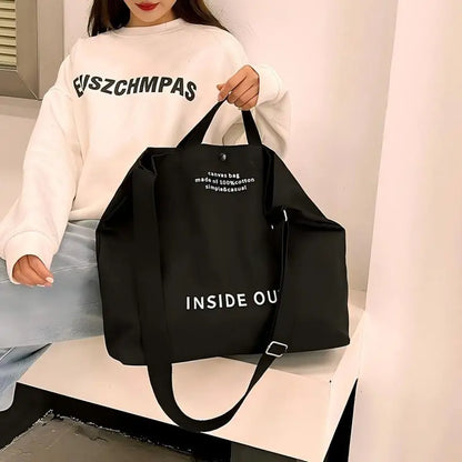 Women Canvas Crossbody Tote Bag Large Cotton Shopping Handbag Student School Shoulder Girls Daily