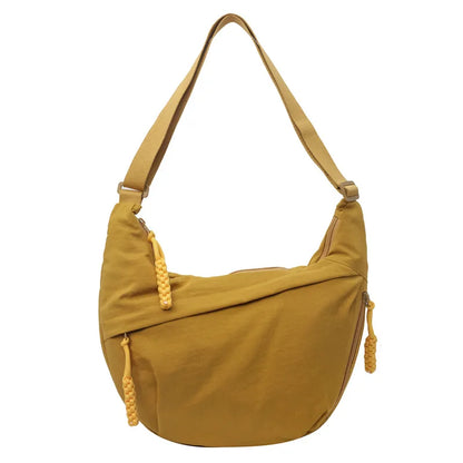 Crescent Crossbody Bag for Women – Lightweight Nylon Shoulder Bag