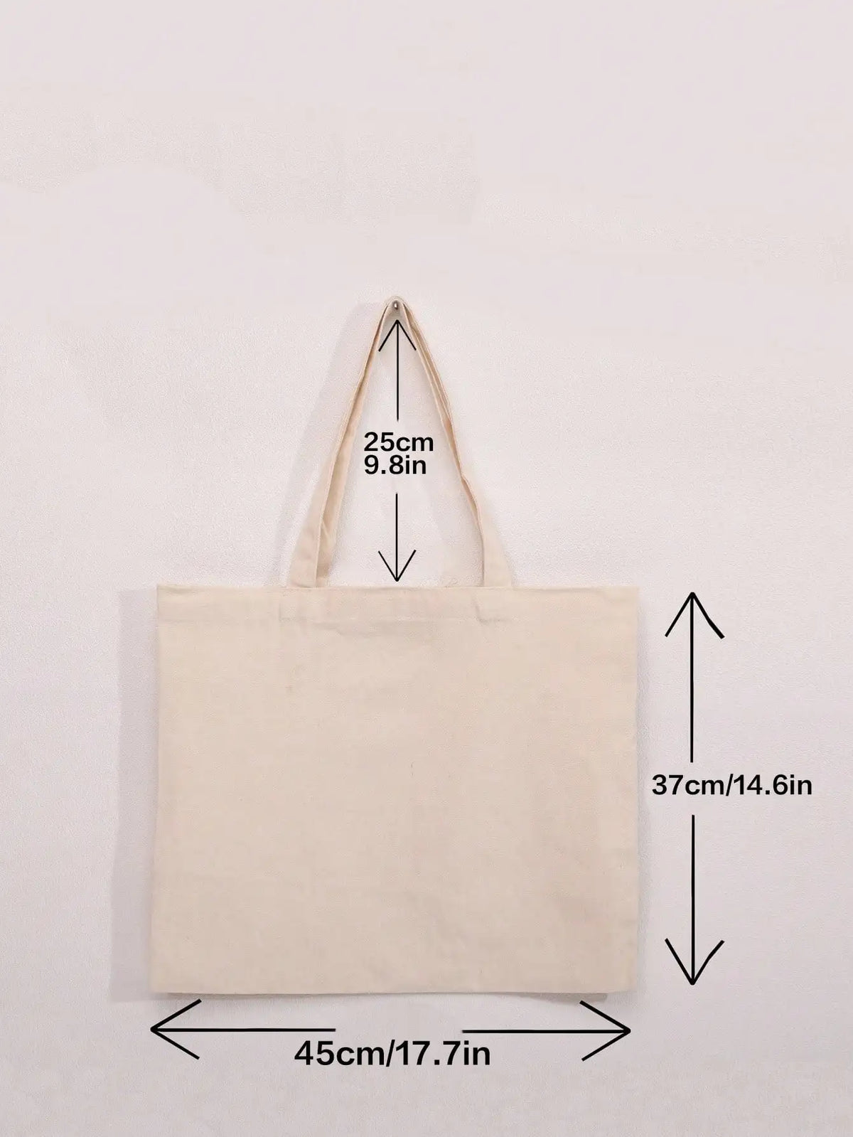 Casual Fashionable Women S Shopping Bag Lightweight Durable Canvas Tote Large Capacity Suitable
