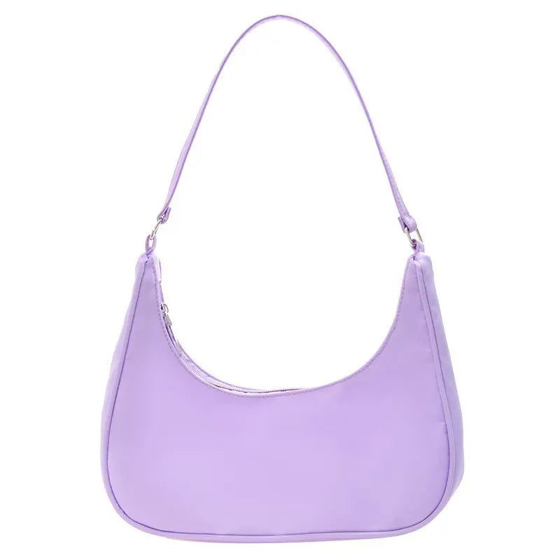 Fashionable Shoulder Underarm Bag Light Small Solid Color Satchel Stylish Women Tote