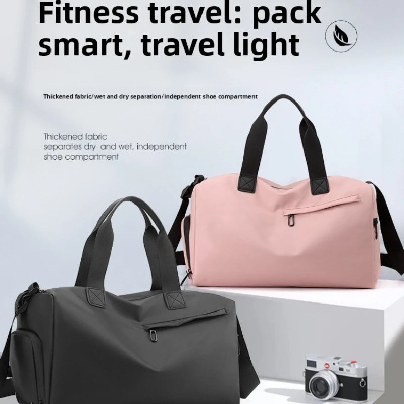 Minimalist Weekend Duffle Bag Lightweight Water-Resistant Sports Gym Bag Multi-Pockets