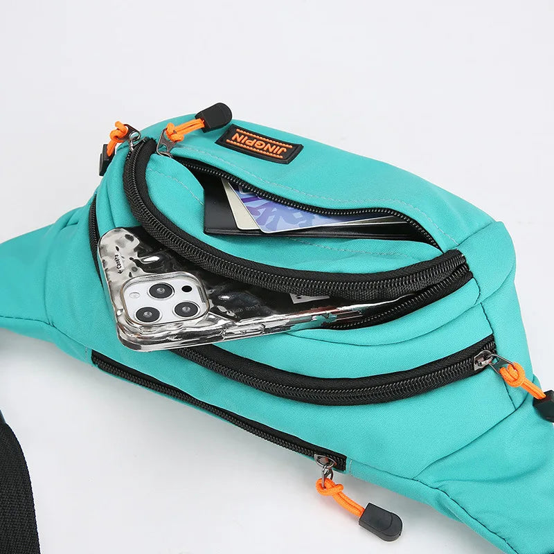 Multifunctional Men S Women Mobile Phone Cashier Large Capacity Wear-Resistant Waterproof Satchel