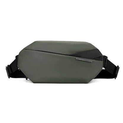 Lightweight Nylon Waterproof Men S Crossbody Bag Functional Cycling Chest Backpack - Waterproof