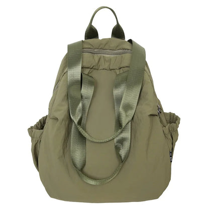 Waterproof nylon shoulder backpack women lightweight literary simple large capacity handbag