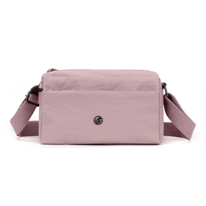 Lightweight Nylon Crossbody Bag – Multi-Pocket Shoulder Bag