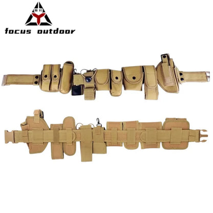 Detachable Waist Bag Outdoor Wear-Resistant Oxford Fabric Tactical Belt Ten-Piece Set