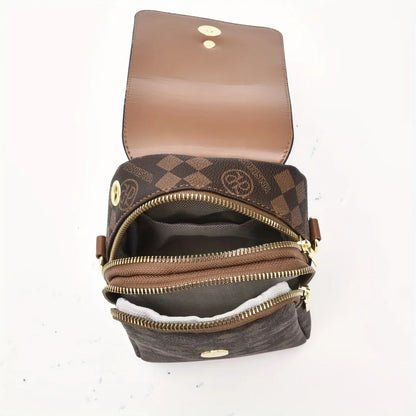 Retro Multi-Layer Crossbody Phone Bag for Women
