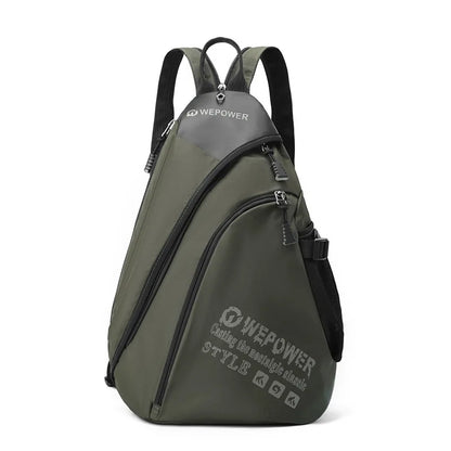 Outdoor Commuting Travel Multi-Function One Shoulder Sling Men Large Capacity Waterproof Chest Bag