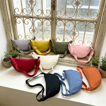 Nylon Crossbody Bag for Women – Lightweight Casual Shoulder Bag
