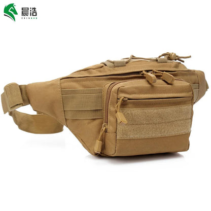 Wear-Resistant Oxford Fabric Outdoor Cycling Camouflage Waist Bag Tactical Chest Large Capacity Men