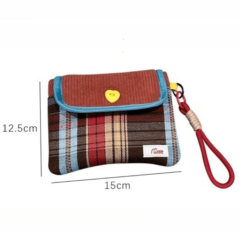 Data Cables Organizer Sanitary Pads Bag Large Capacity Contrast Color Cosmetic Multipurpose Napkin