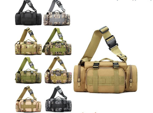 Camo Outdoor Crossbody Handbag Large Capacity Wear-Resistant Oxford Cloth Tactical One Shoulder
