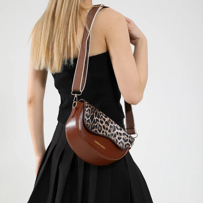 Faux Leather Saddle Bag – Retro Crossbody Shoulder Bag