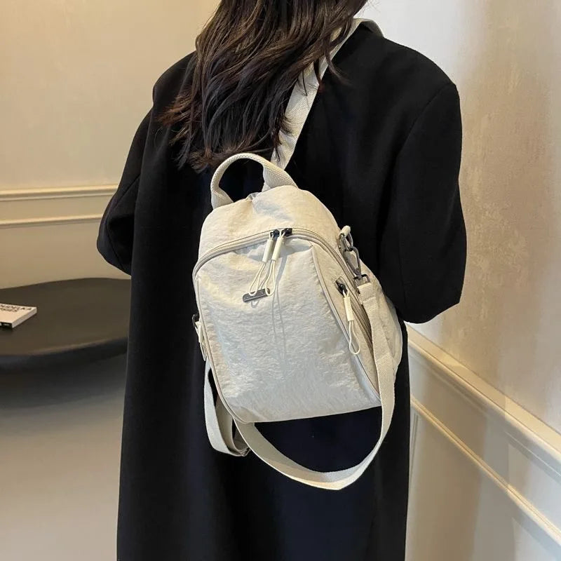 Convertible Crossbody Sling Bag Women Multi-Pocket Backpack